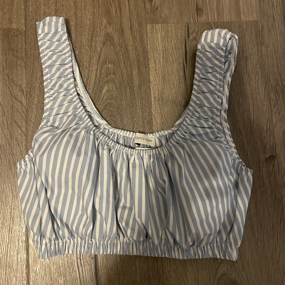 Urban Outfitters Pinstripe Bra Top
